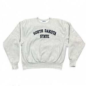Vintage 1980s Champion Reverse Weave XL South Dakota State Crewneck Sweatshirt